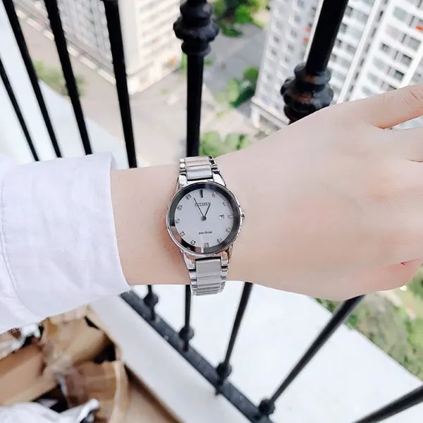 Đồng Hồ Nữ Citizen Eco-Drive GA1050-51B Màu Bạc