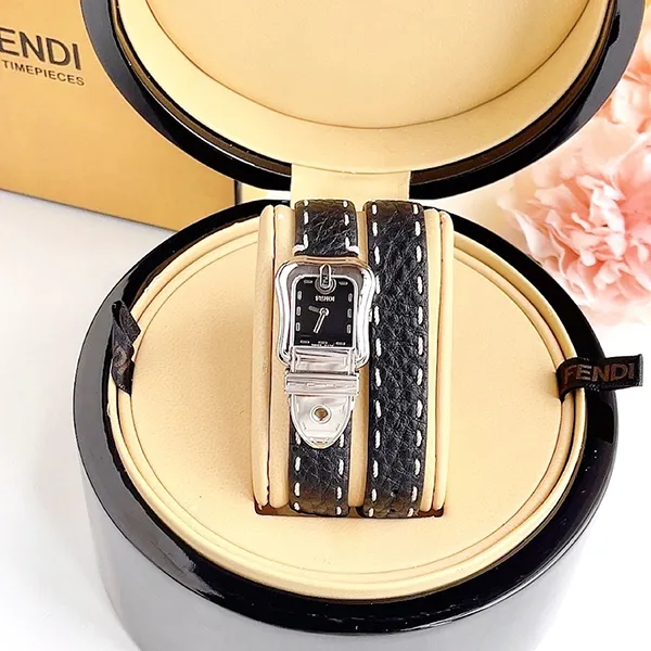 Đồng Hồ Nữ Fendi Buckle Watch FEN31196 Màu Đen Bạc - Đồng hồ - Vua Hàng Hiệu
