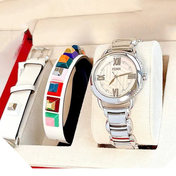 Đồng Hồ Nữ Fendi Selleria Diamond Màu Bạc - Đồng hồ - Vua Hàng Hiệu