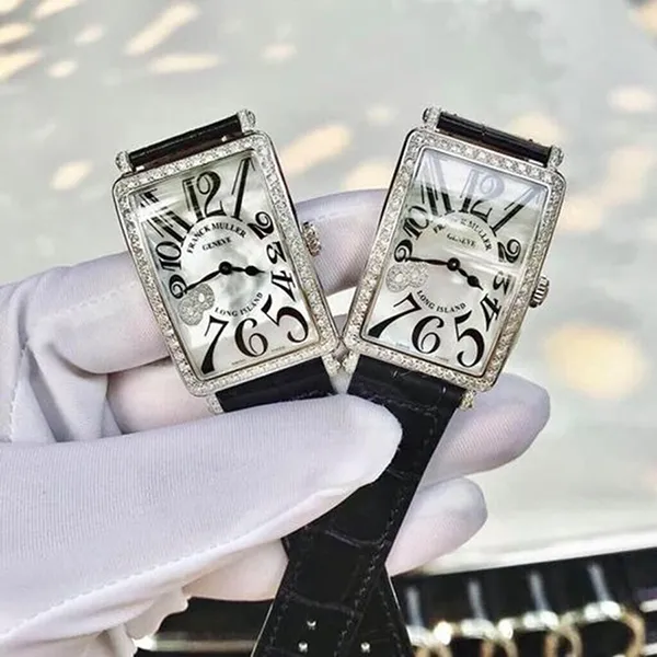 Đồng Hồ Nữ Franck Muller FM 952 Steel 8 Diamonds Màu Đen - 4