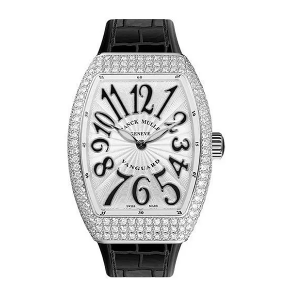 Đồng Hồ Nữ Franck Muller Vanguard Custom Diamond V32 QZ D AC Black Màu Đen