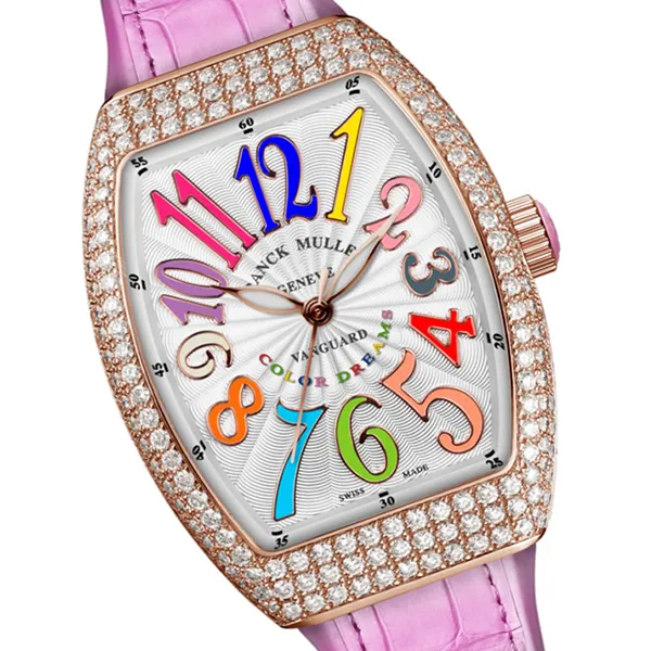 Đồng Hồ Nữ Franck Muller Vanguard V32 SC AT FO D CD (BL) Rose Gold 18K Màu Hồng