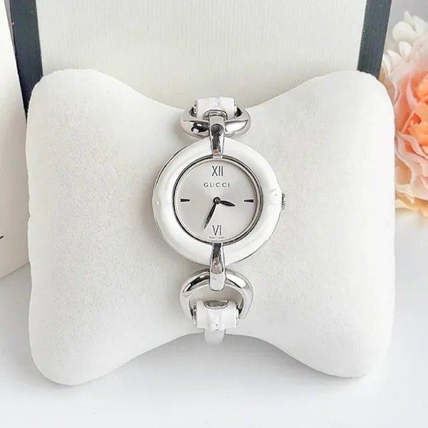 Đồng Hồ Nữ Gucci Bamboo YA132406 Women Watch Màu Trắng Bạc - Đồng hồ - Vua Hàng Hiệu