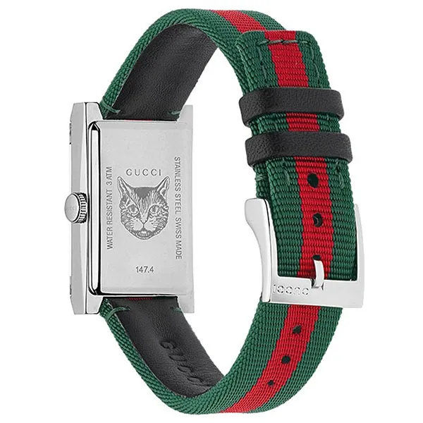 Đồng Hồ Nữ Gucci G-Frame Quartz Ladies Watch YA147404 Màu Xanh Đỏ - Đồng hồ - Vua Hàng Hiệu