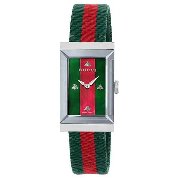 Đồng Hồ Nữ Gucci G-Frame Quartz Ladies Watch YA147404 Màu Xanh Đỏ - Đồng hồ - Vua Hàng Hiệu