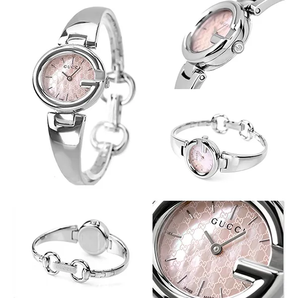 Đồng Hồ Nữ Gucci Shima Pink Pearl Dial Watch YA134510 Màu Bạc - Đồng hồ - Vua Hàng Hiệu