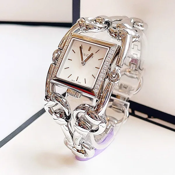 Đồng Hồ Nữ Gucci Signoria YA116505 Vintage Màu Bạc Trắng