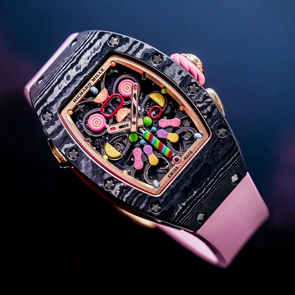 Đồng Hồ Nữ Richard Mille Bonbon Collection RM 37-01 Cerise Màu Hồng