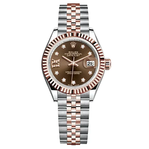 Đồng Hồ Nữ Rolex Datejust 28 Chocolate 279171-0003 Màu Demi (Vàng - Bạc) - Đồng hồ - Vua Hàng Hiệu