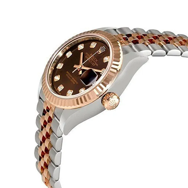 Đồng Hồ Nữ Rolex Datejust 28 Chocolate 279171-0011 Màu Demi (Vàng Hồng - Bạc) - Đồng hồ - Vua Hàng Hiệu