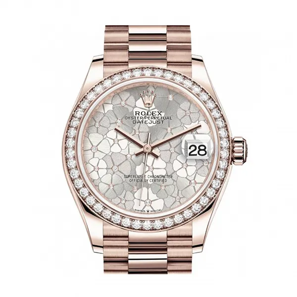 Đồng Hồ Nữ Rolex Datejust 31mm – 278285RBR-0036 Floral Màu Vàng Hồng