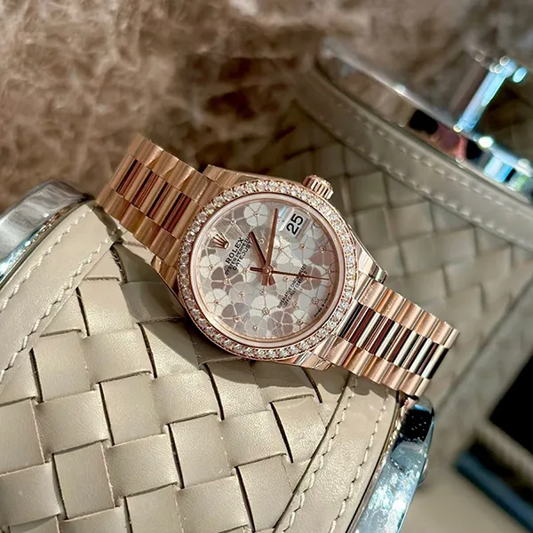 Đồng Hồ Nữ Rolex Datejust 31mm – 278285RBR-0036 Floral Màu Vàng Hồng