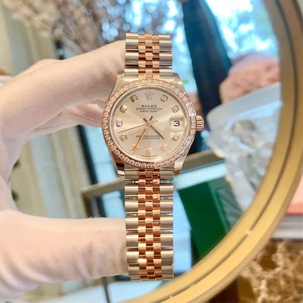 Đồng Hồ Nữ Rolex Datejust 31mm Rose Gold 278381-0016 Màu Bạc Vàng Hồng - Đồng hồ - Vua Hàng Hiệu