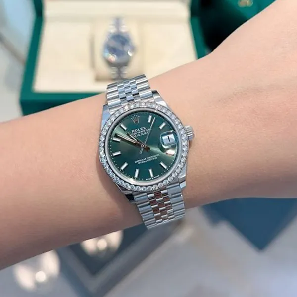 Đồng Hồ Nữ Rolex Datejust 31mm Stainless Steel 278384-0022 Màu Xanh Bạc - Đồng hồ - Vua Hàng Hiệu