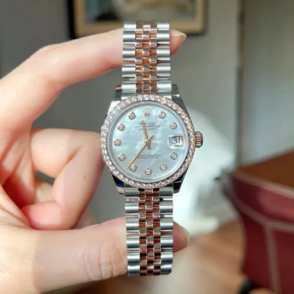 Đồng Hồ Nữ Rolex Datejust 31mm Stainless Steel Rose Gold 278381RBR Màu Bạc Vàng Hồng - Đồng hồ - Vua Hàng Hiệu