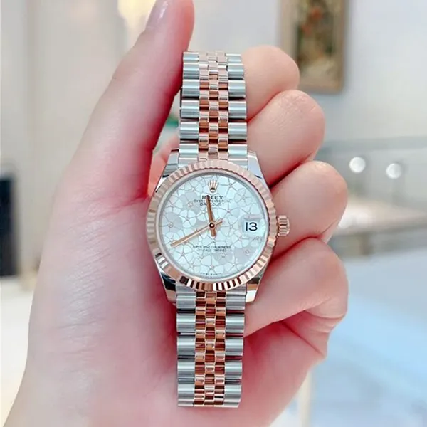 Đồng Hồ Nữ Rolex Datejust 31mm Stainless Steel And Rose Gold Floral Dial 278271-0032 Màu Bạc/Vàng Hồng - Đồng hồ - Vua Hàng Hiệu