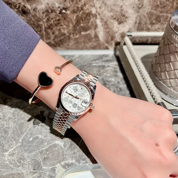 Đồng Hồ Nữ Rolex Datejust 31mm Stainless Steel And Rose Gold Floral Dial 278271-0032 Màu Bạc/Vàng Hồng - Đồng hồ - Vua Hàng Hiệu