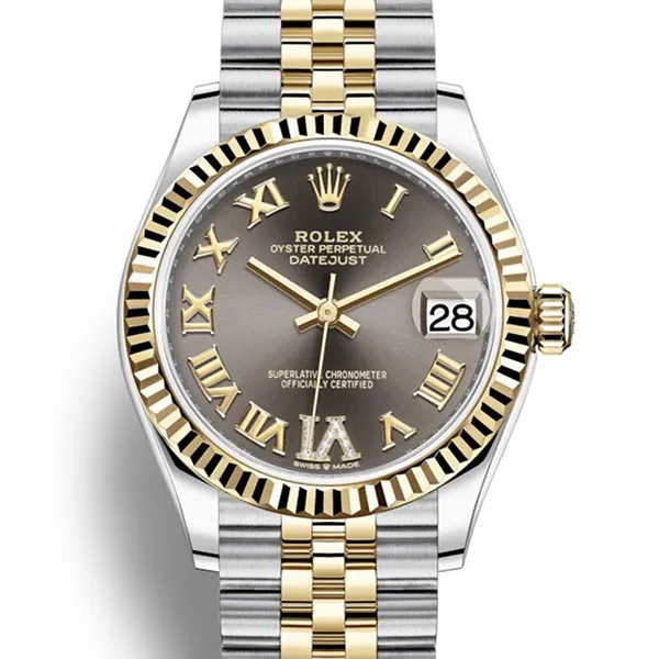 Đồng Hồ Nữ Rolex Datejust 31mm Stainless Steel And Yellow Gold Grey Dial 278273-0018 Màu Demi (Vàng - Bạc) - Đồng hồ - Vua Hàng Hiệu