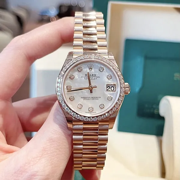 Đồng Hồ Nữ Rolex Datejust Mop 31mm 278285RBR-0005 Màu Vàng Hồng - Đồng hồ - Vua Hàng Hiệu