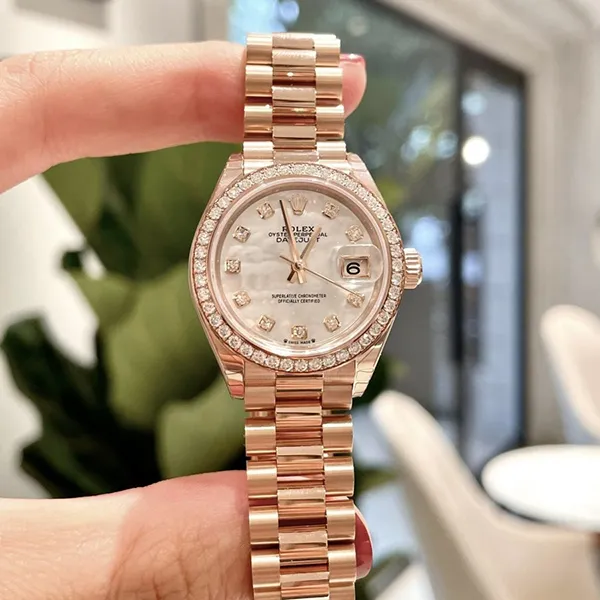 Đồng Hồ Nữ Rolex Everose Gold Lady-Datejust 28mm Watch 279135RBR-0010 Màu Vàng Hồng - Đồng hồ - Vua Hàng Hiệu