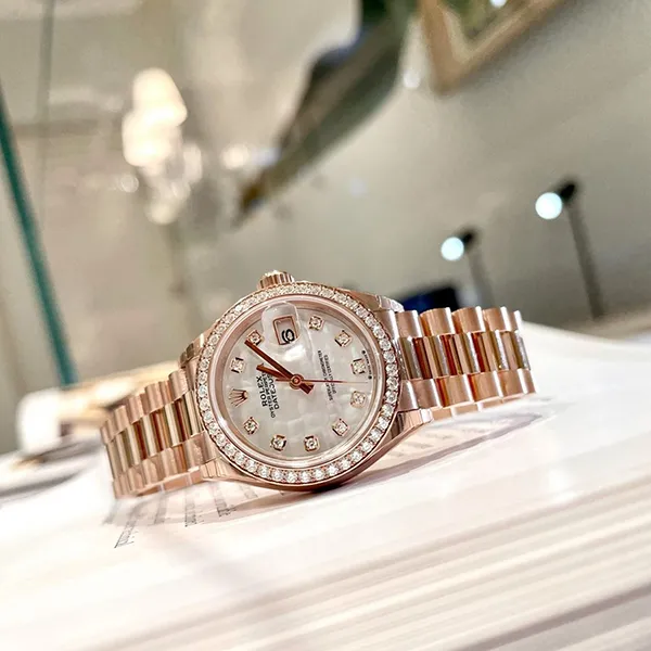 Đồng Hồ Nữ Rolex Everose Gold Lady-Datejust 28mm Watch 279135RBR-0010 Màu Vàng Hồng - Đồng hồ - Vua Hàng Hiệu