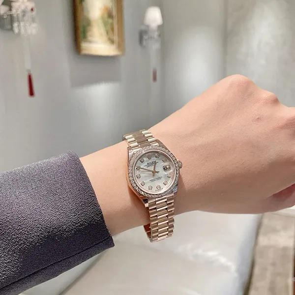 Đồng Hồ Nữ Rolex Everose Gold Lady-Datejust 28mm Watch 279135RBR-0010 Màu Vàng Hồng - Đồng hồ - Vua Hàng Hiệu