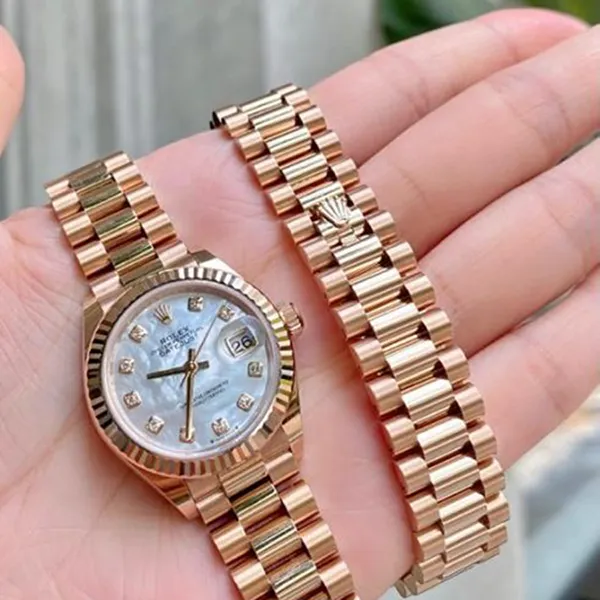 Đồng Hồ Nữ Rolex Lady-Datejust 28mm Everose Gold 279175-0017 Màu Vàng Hồng - Đồng hồ - Vua Hàng Hiệu