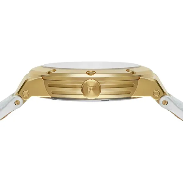 Đồng Hồ Nữ Salvatore Ferragamo F-80 Quartz Gold Dial White Leather SFDP00118 Màu Vàng Trắng