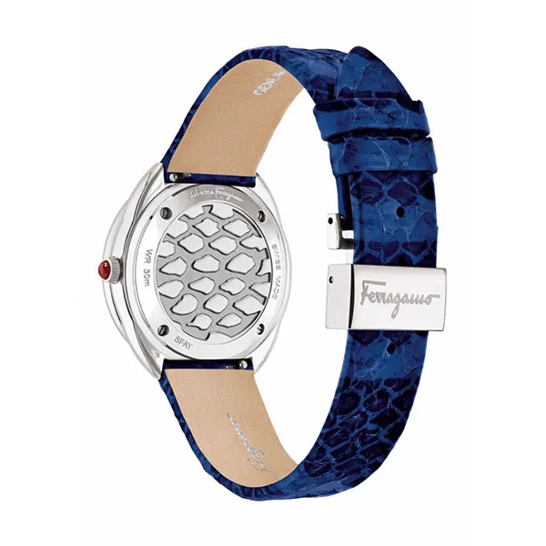 Đồng Hồ Nữ Salvatore Ferrgamo Cuir SFAY00119 Màu Xanh Đậm