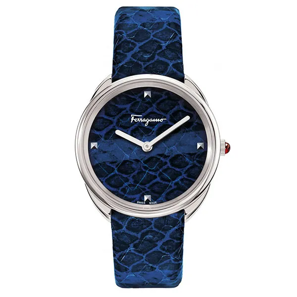 Đồng Hồ Nữ Salvatore Ferrgamo Cuir SFAY00119 Màu Xanh Đậm