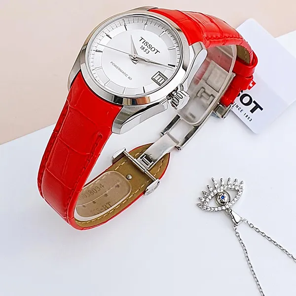 Đồng Hồ Nữ Tissot Couturier Powermatic 80 T035.207.16.031.01 Màu Đỏ Trắng - Đồng hồ - Vua Hàng Hiệu