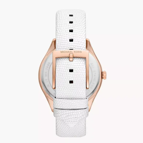 Đồng Hồ Nữ Michael Kors Harlowe Analog White Lizard Watch MK2989 Màu Trắng - Đồng hồ - Vua Hàng Hiệu