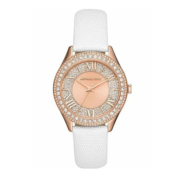 Đồng Hồ Nữ Michael Kors Harlowe Analog White Lizard Watch MK2989 Màu Trắng - Đồng hồ - Vua Hàng Hiệu