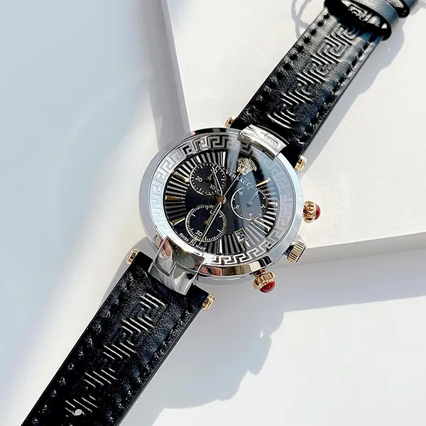 Đồng Hồ Nữ Versace Revive Chronograph Watch VE2M00121 Màu Đen