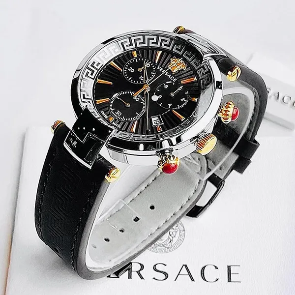 Đồng Hồ Nữ Versace Revive Chronograph Watch VE2M00121 Màu Đen