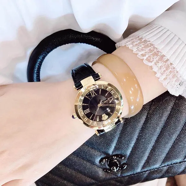 Đồng Hồ Nữ Versace Revive VAI020016 Case 35mm Màu Đen Vàng