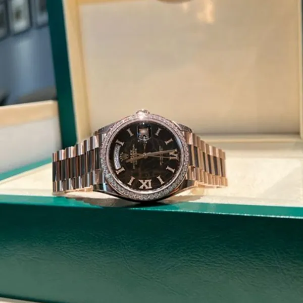 Đồng Hồ Rolex Day Date 128345RBR-0044 Eisenkiesel Màu Vàng Hồng - Đồng hồ - Vua Hàng Hiệu