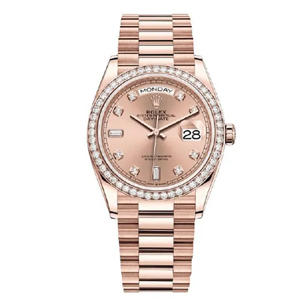 Đồng Hồ Rolex Day-Date 36mm 128345RBR-0009 Màu Vàng Hồng - Đồng hồ - Vua Hàng Hiệu