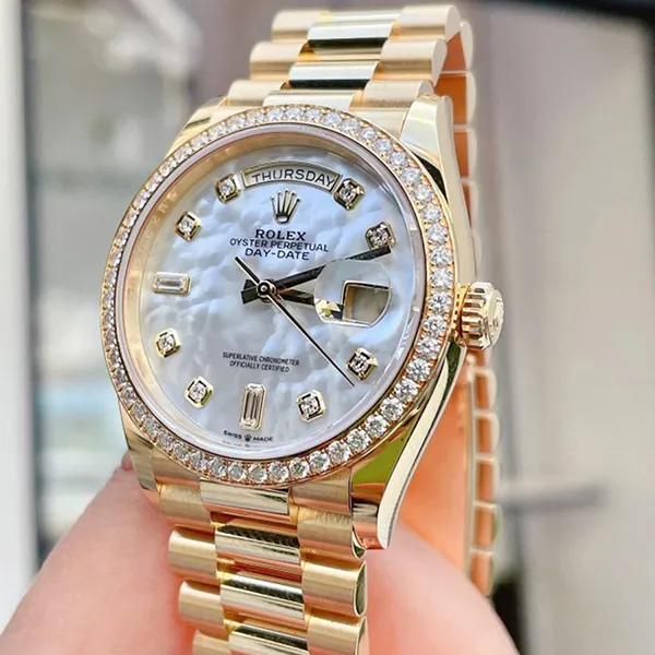 Đồng Hồ Rolex Day-Date 36mm Yellow Gold 128348-0017 Màu Vàng - Đồng hồ - Vua Hàng Hiệu