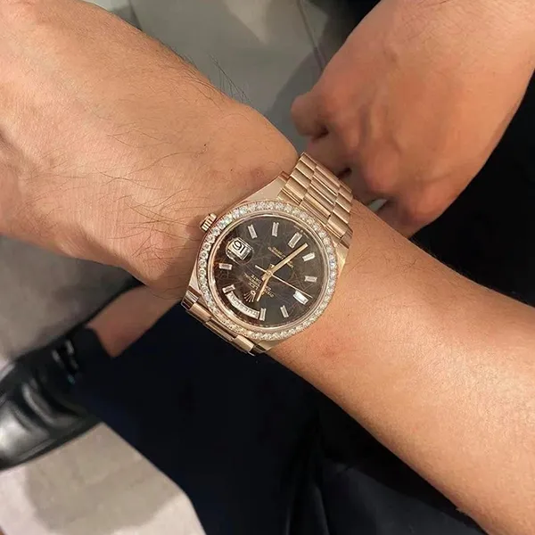 Đồng Hồ Rolex Everose Gold Day-Date 40 228345 Mặt Số Eisenkiesel Màu Vàng Hồng - Đồng hồ - Vua Hàng Hiệu