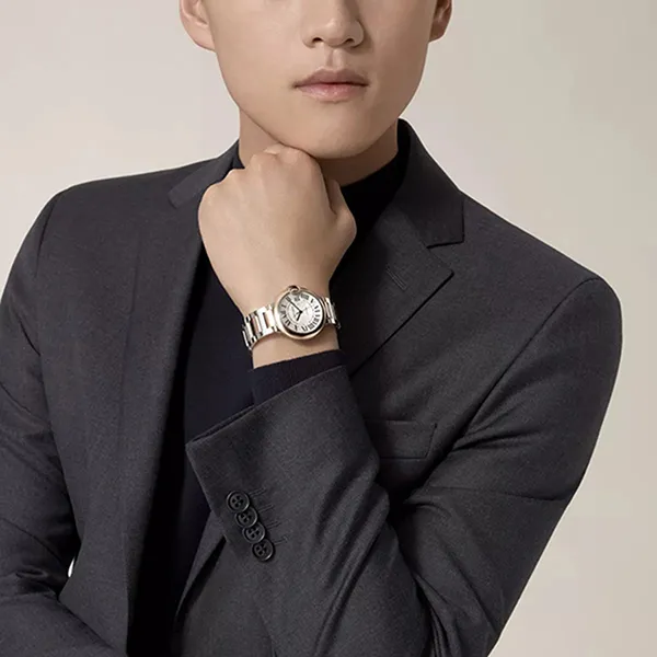 Đồng Hồ Unisex Cartier Ballon Bleu De W2BB0003 36mm Màu Demi (Vàng Hồng - Bạc)