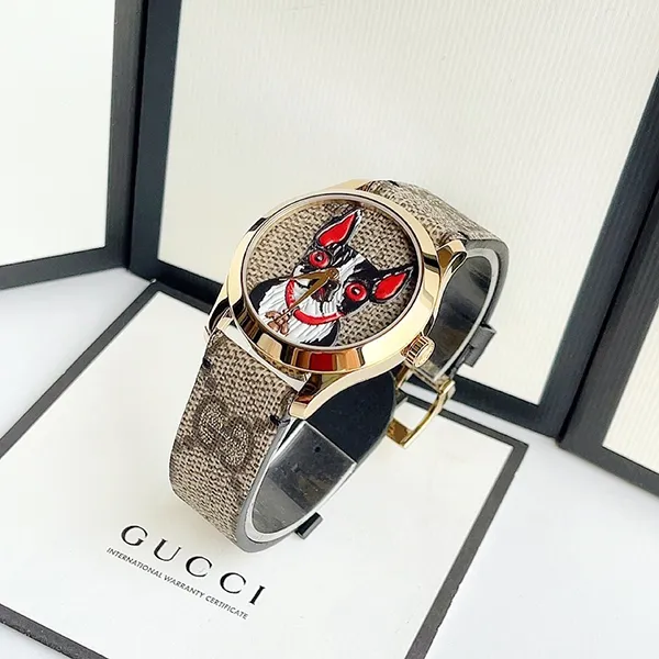 Đồng Hồ Unisex Gucci G-Timeless YA1264056 Màu Nâu