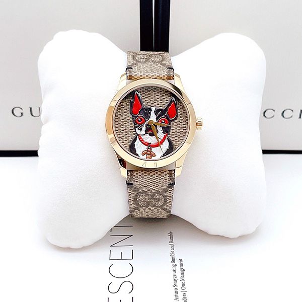 Đồng Hồ Unisex Gucci G-Timeless YA1264056 Màu Nâu - 3