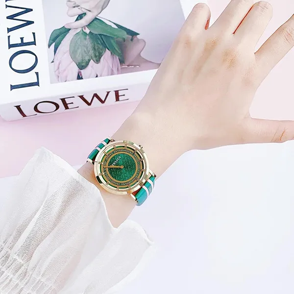 Đồng Hồ Versace New Generation Quartz Green Dial Watch VE3M00322 36mm Màu Xanh Green