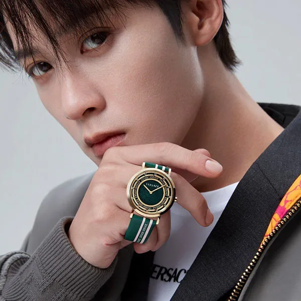 Đồng Hồ Versace New Generation Quartz Green Dial Watch VE3M00322 36mm Màu Xanh Green