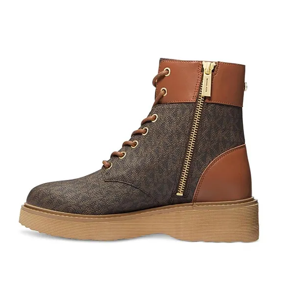 Giày Boot Nữ Michael Kors Aniya Side-Zip Màu Nâu