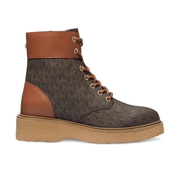Giày Boot Nữ Michael Kors Aniya Side-Zip Màu Nâu