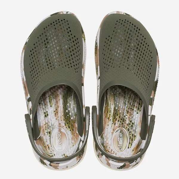 Giày Crocs Clog Literide 360 Marbled 207634-3TC Màu Xanh Olive - Giày - Vua Hàng Hiệu