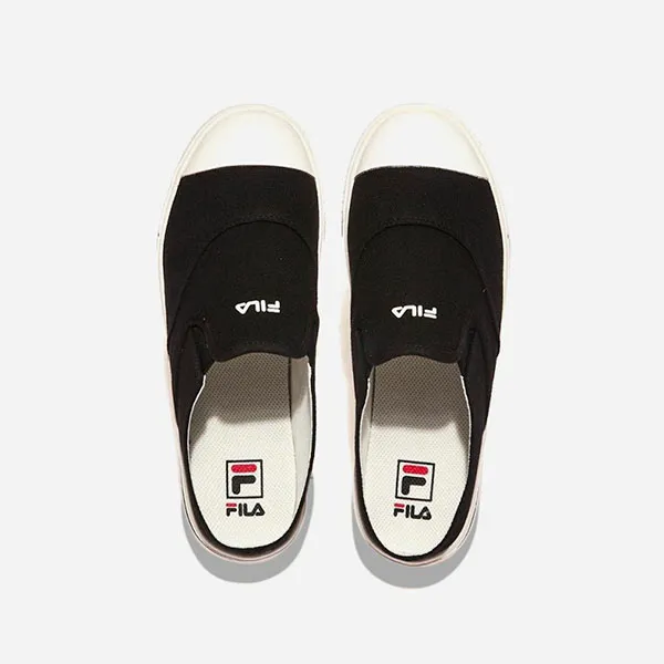 Giày Fila Unisex Court Lite Mule V2 1TM01989F-001 Màu Đen Trắng - Giày - Vua Hàng Hiệu
