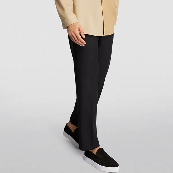 Giày Lười Nam Christian Louboutin Loafers Paqueboat Suede Màu Đen